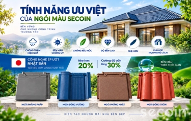 Tính năng ưu việt của ngói màu